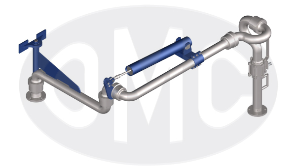 Double range top loading/unloading arm 2503-BC