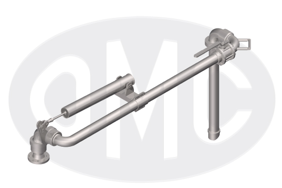 Fixed range top loading arm for food service 2385