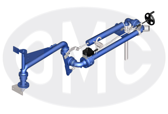 Long range jacketed top loading arm 2879-JACK