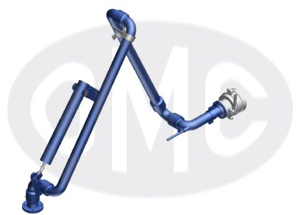 “A frame” triple range bottom loading arm 2475